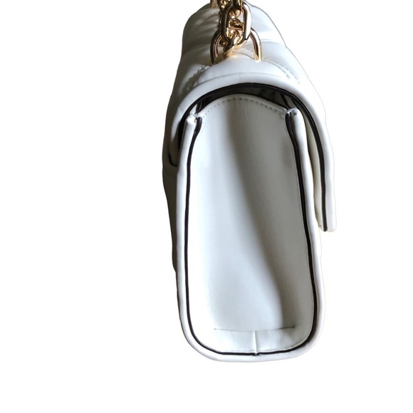 Michael Michael Kors Serena MD Flap Bag Convertible Shoulder Crossbody White - Picture 4 of 15